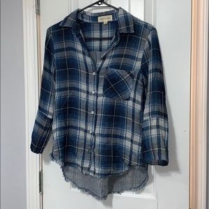 Button Down Plaid Cloth & Stone